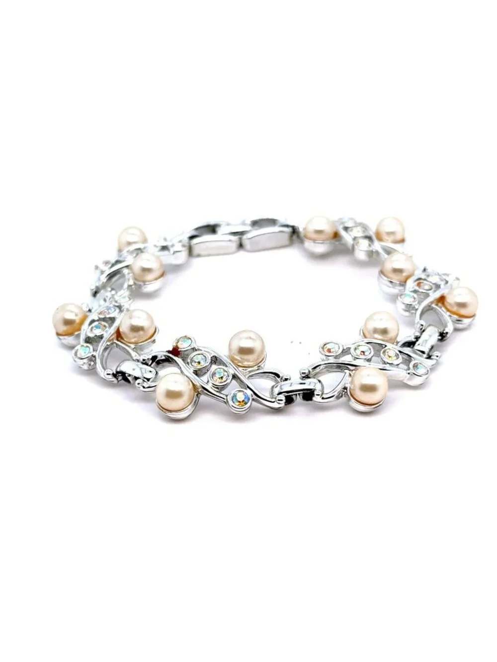 Pearls/Rhinestones Bracelet (d)